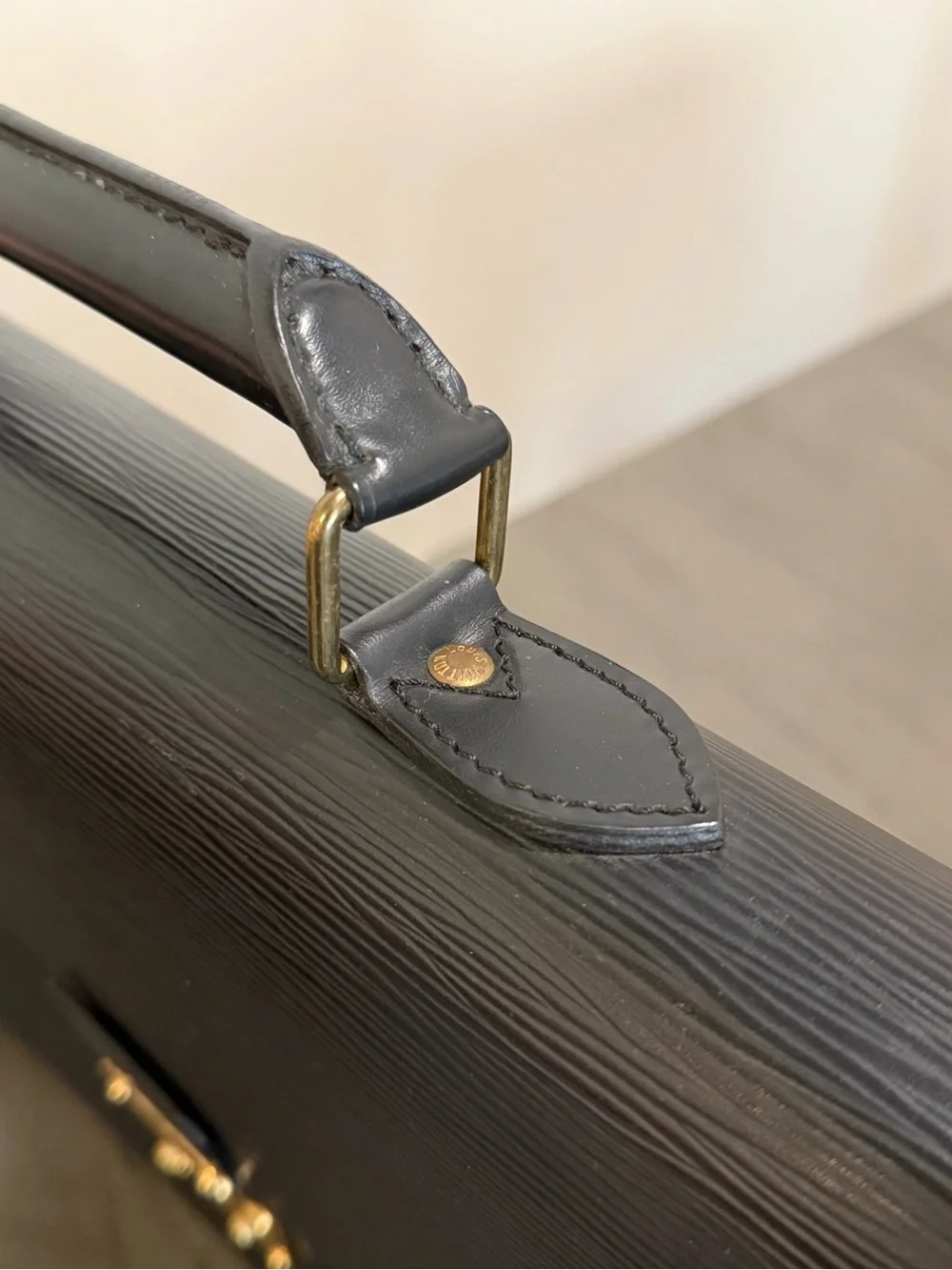 Louis Vuitton Black Epi Leather Briefcase